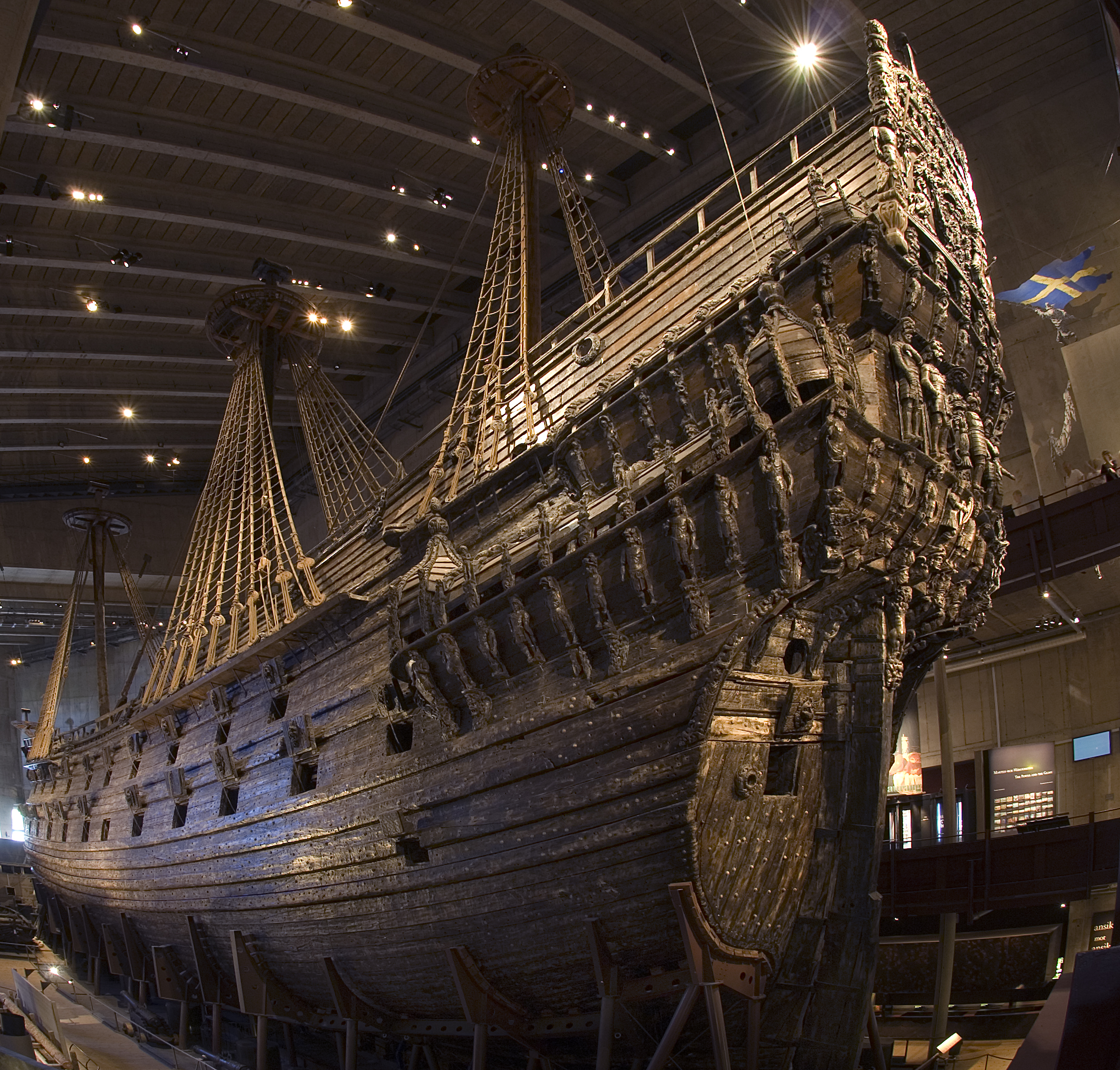 Restaurerede træudskæringer af Vasa